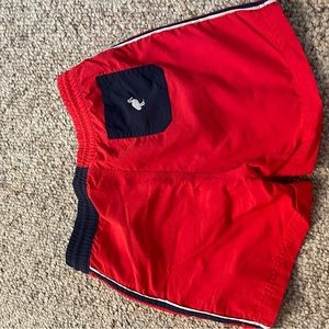 TBBC boys swim, red, size 7